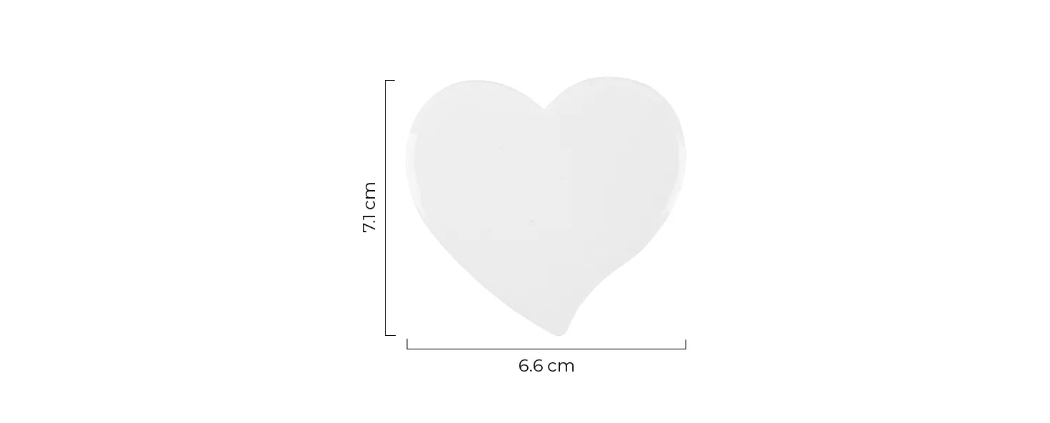 Magnet Memo Heart - dimenzije