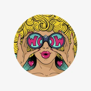 Magnet Memo Round Matt - print