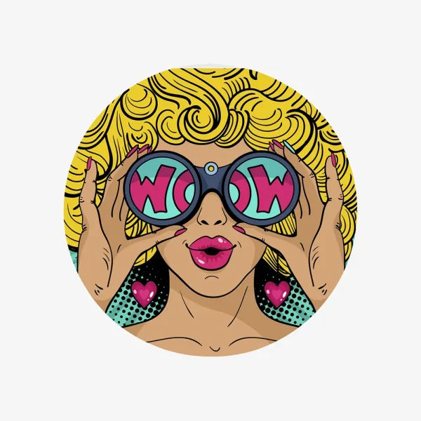 Magnet Memo Round Matt - print