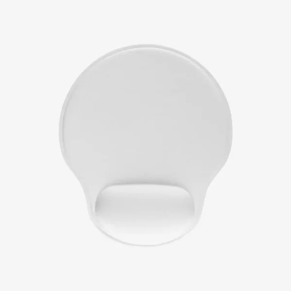 Podloga za miš Round pad - bijela