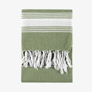 Ručnik za plažu Tasos - maslinasto zeleni
