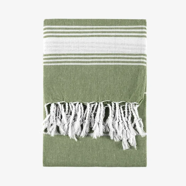 Ručnik za plažu Tasos - maslinasto zeleni