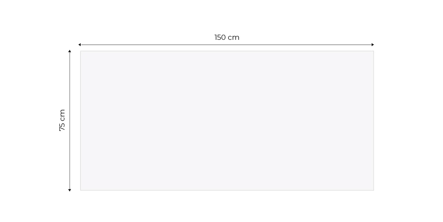 Ručnik Velvet 75 - dimenzije